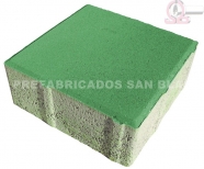 Adoquin Lecrin 20x20x8 VERDE.